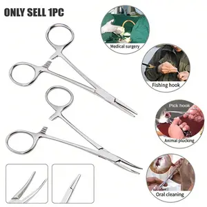 Animal Wound Hemostasis Tool, Pet Hair Removal Tweezers, Fishing Line Remover, Stainless Steel Clip, Colorful Beauty Veterinary Tool