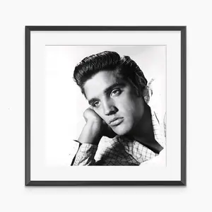 [Sale Up To 45%] (Free Ship)(UNFRAMED) - Elvis Presley Poster, Photography Prints, Elvis Presley Print, Retro Poster, Black and White Wall Art, Museum Quality Photography Poster (No Frame)