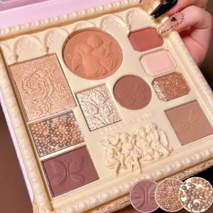 Multifunctional Eyeshadow Blush Cosmetic Palette, Long-Lasting Waterproof Matte Finish, Easy to Apply, Perfect for Beginners & Festive Occasions, Highly Pigmented Palette