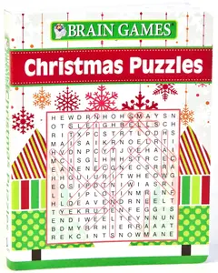 USED-Brain Games Mini - Christmas Puzzles (Pocket Size / Stocking Stuffer) by Publications International Ltd (Paperback)