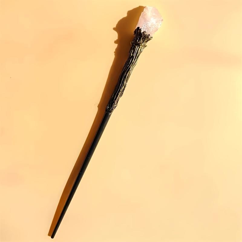 1 crystal magic wand The staff Magic wand, suitable for magic enthusiasts, props for role-playing and party performances, Christmas decoration gifts, home decoration and clothing accessories, craft supplies