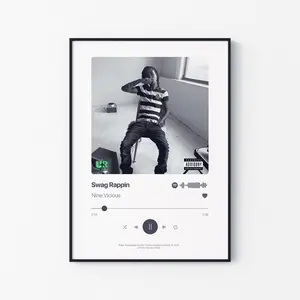 [Sale Up To 40%] [Unframe] Nine Vicious "Swag Rappin" Poster, Underground Rap Wall Art, Internet Hip Hop Aesthetic Decor, Modern Song Artwork, Music Room Decor, Gift for Fans
