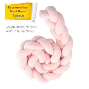 Comfortable Soft Woven Long Pillow, Multi-Purpose Soft Padded Cushion Pad for Living Room Sofa and Bed Decor, 200cm/78.7in