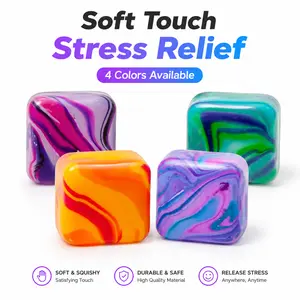 Soft Touch Stress Relief Sensory Ball for Adults, Squishy Fidget Toy, Hand Grip Training Stress Ball, Anxiety Relief Desk Toy, Birthday Party Gift Bag Filler