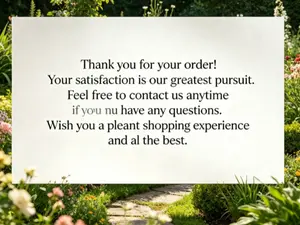Thank You Letter for Your Order
