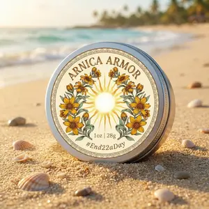 Arnica Armor - Sunnyside of Chief - Arnica Topical Salve with Terpenes – Hand-Crafted, Fast-Absorbing, Aromatherapy Light Scent | For Skin, Muscle Recovery, Scarring | 1oz (28g)
