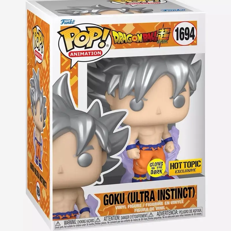 Funko Dragon Ball Super Goku 1694 (Ultra Instinct) GITD Hot Topic Exclusive