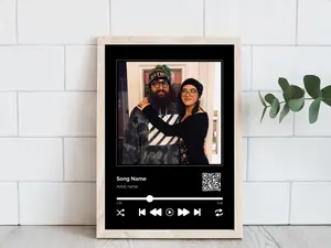 Personalized Spotify Song Print, Custom Spotify Song QR Code, Personalized Gifts, Best Friend Gifts, Anniversary Gifts, Gift for family