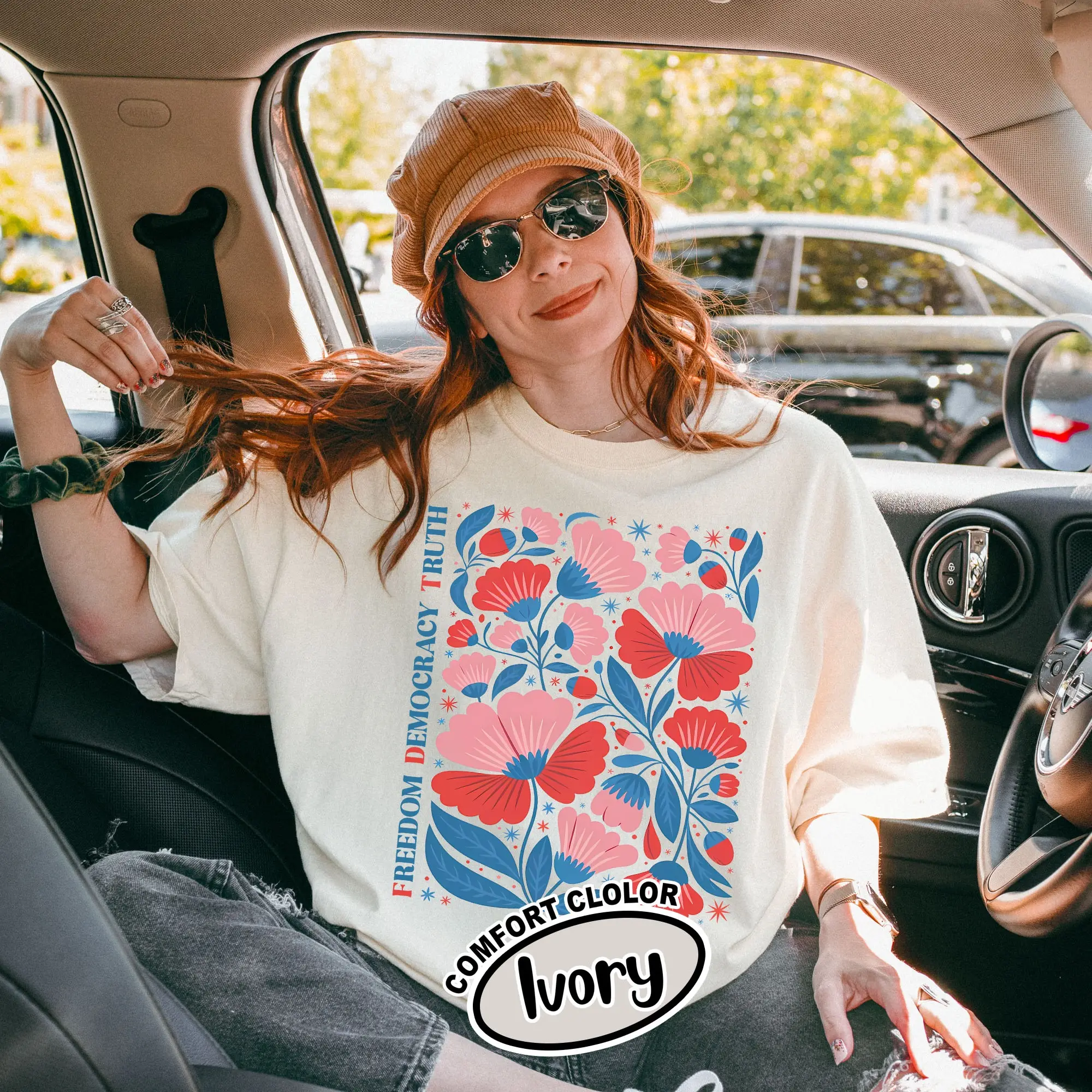 Freedom Democracy Truth Shirt, Resistance Is Patriotic Comfort Colors Tee, Resist Shirt, 4th of July shirt, FDT Shirt, Anti Oligarchy Tee Gift