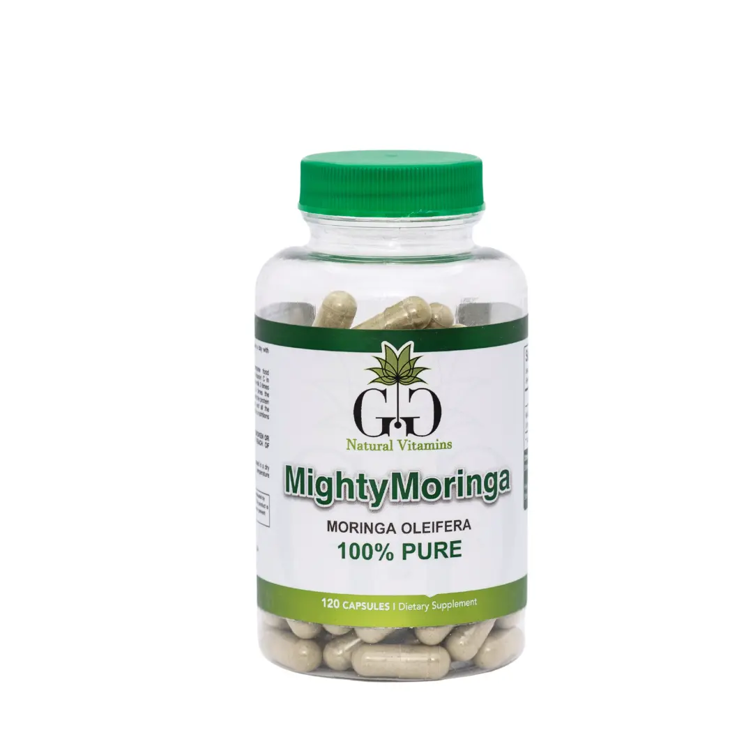 GG Natural Vitamins Moringa Oleifera 100% pure 800Mg 120 Capsules Supplement Edible Dietary