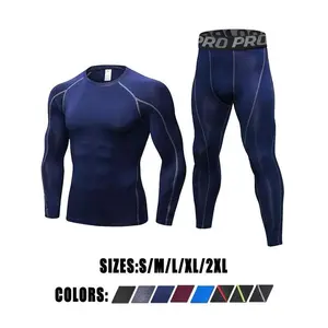 Thermal Underwear Mens Long Johns for Men Thermal Underwear Set Long Sleeve Base Layer Compression Suit Thermals Top & Bottom for Workout Skiing Running