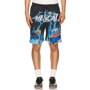REASON Dodge Hellcat Mesh Short in Black