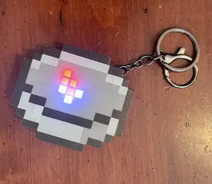 Rechargeable Working Pixel Compass Keychain
