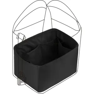 DGAZ Purse Organizer Silky Smooth,Silk,Luxury Handbag Tote in Bag Shapers, Women- Fits picotin18/22Bags