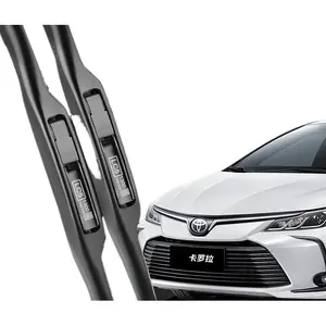 Custom-Fit Frameless Wiper Blades for Toyota Corolla 2013-2021 Including Hybrid – Silent High-Definition Wiping