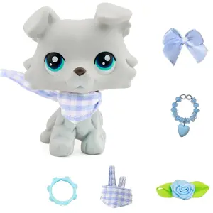 Mini Pet Shop Collie Multi Item Party Gift Pack, Cute Accessories, Collectible Imagination for Lps Collie, Birthday Christmas Halloween Gift, Figures Combo