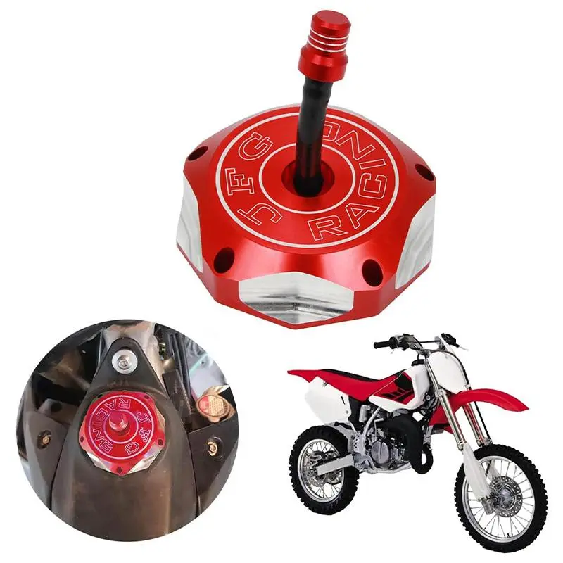 Motorcycle Motorbike Gas Fuel Tank Cap, CNC Racing Replacement Gas Fuel Tank Cap for XR50 XR70 XR80 XR100 2001-2003 CRF150R 2007-2020 CRF230F 2004-2019 CR250R 2000-2007 CR85R 2003-2007 CR125R 2000-2007