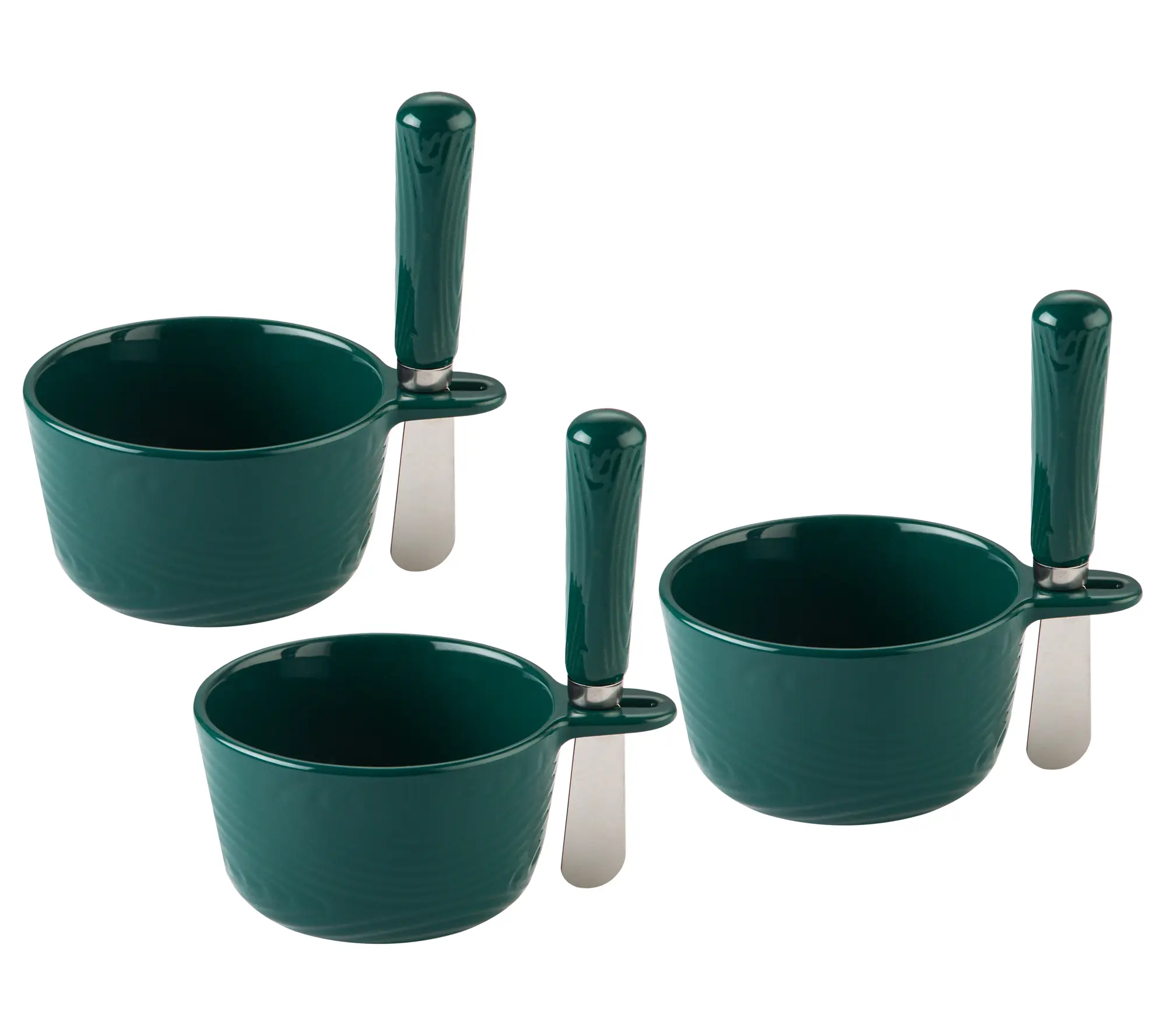 Temp-tations Seasonal Set of (3) 10-oz Ramekins with Spreaders