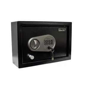 212 MAIN QualArc NOCH-11EL 9 in. Black Digital Lock Drawer Safe for Home Security, Home Security Safe