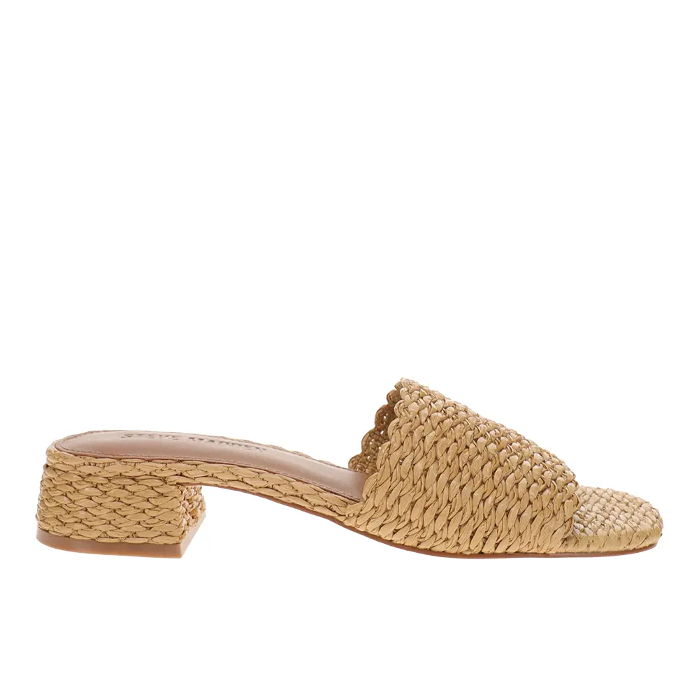Steve Madden Womens Montgomery Casual Sandals Casual Low Heel 1-2" - Beige