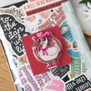 Silly Goose Magnetic Kindle Grip, Cowboy Goose MagSafe Kindle Grip, Magnetic Kindle Holder, Kindle Accessories, Bookish Gifts for her D