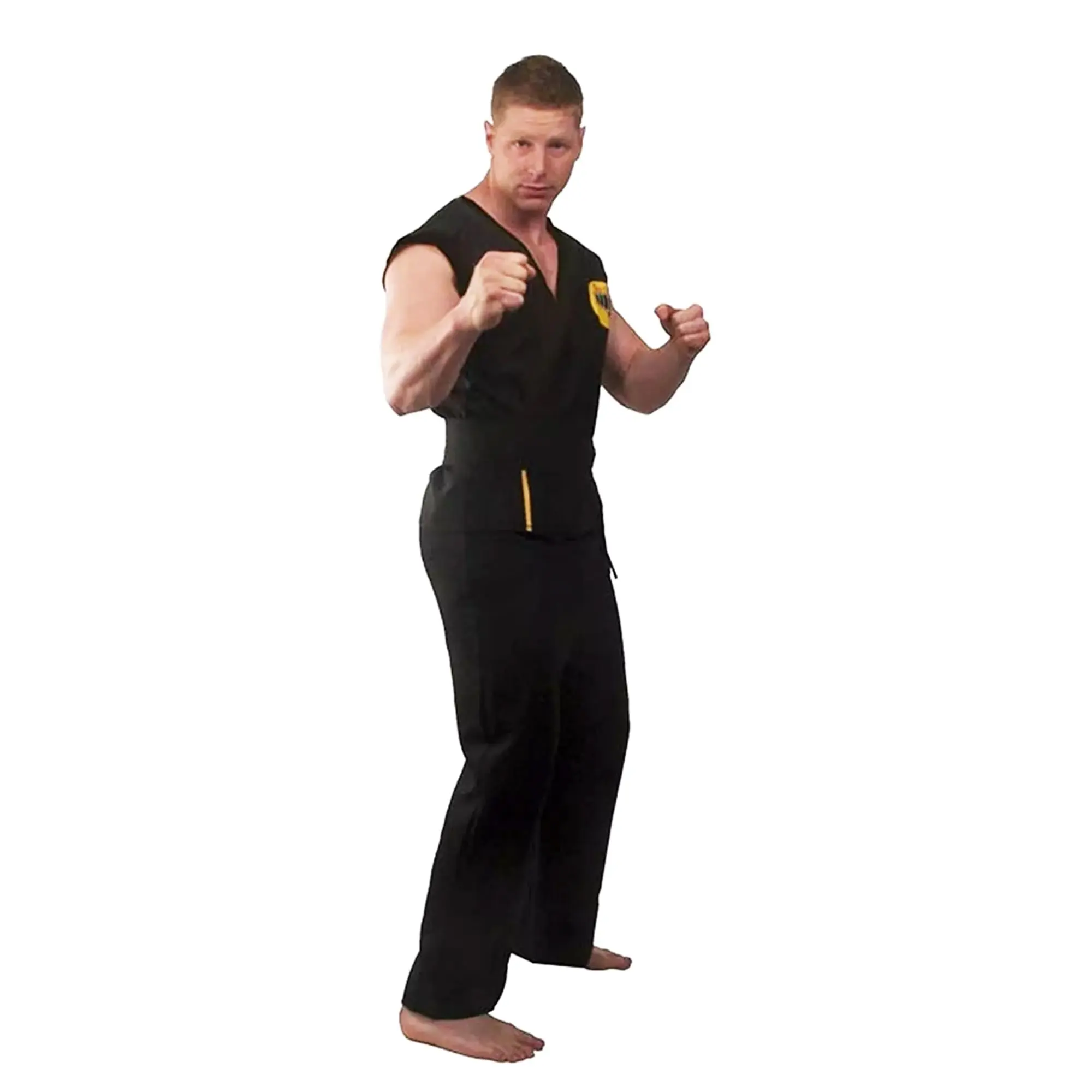 Men's Karate Kid Cobra Kai Fierce Deluxe Costume, Menswear Special Occasion Outfit, Clothes, Cosplay Gear, Complete Ensemble, Deluxe Gi Set, Tournament Look, Adult