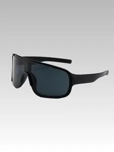 Large Frame Sunglasses, Retro Shield Shades, Cyberpunk Futuristic Goggles, UV Protection, Windproof Driving Cycling Glasses, Outdoor Cycling Eyewear, Streetwear Y2K Style