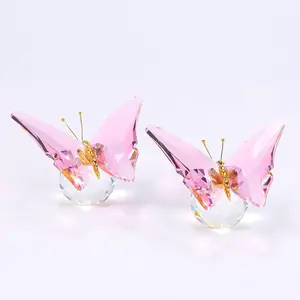 2 count   Butterfly Gifts for Women Butterflies Lovers Glass Butterfly Figurines  Statues for Desk Office  Decor