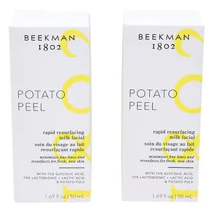 Beekman 1802 Rapid Resurfacing Milk Facial Exfoliant Treatment 2-pack