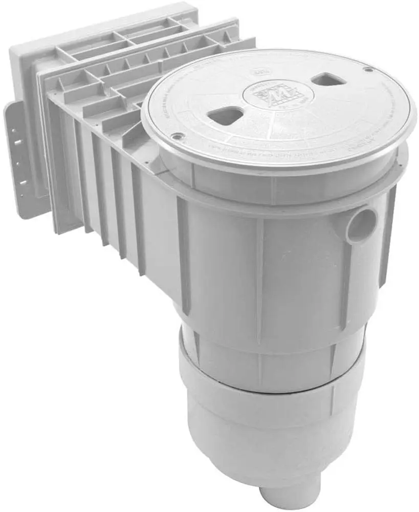 Waterway Standard Fiberglass In-Ground Pool Skimmer, White - Complete Unit with 2 in. Port for Pool Maintenance, NSF Approved