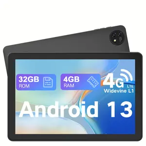 【LEARNING TABLET】10.1 Inch Android 13 Tablet Set 64GB(4+12)RAM 1BT ROM Dual Camera Bluetooth Keyboard Mouse Gift for Back To School