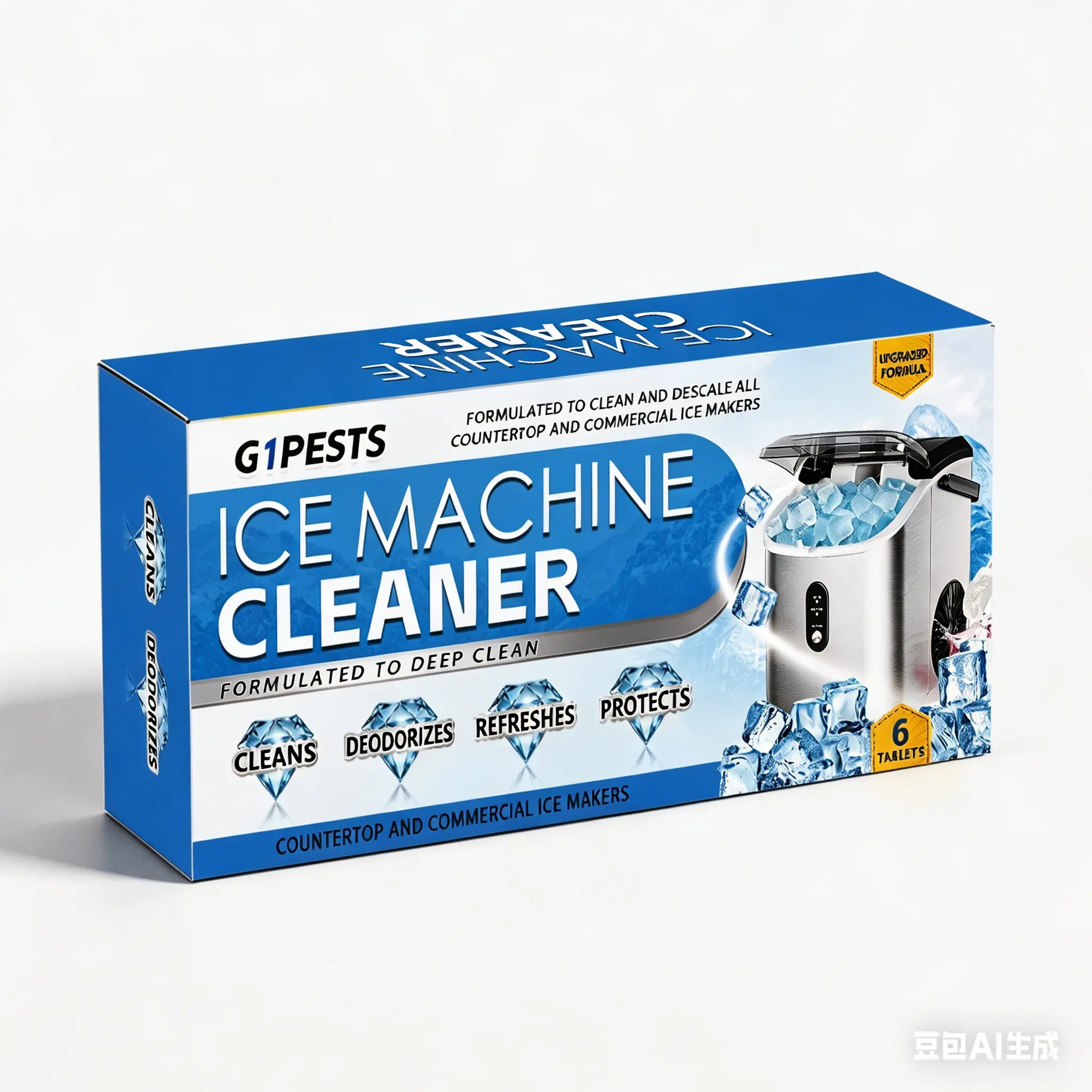 G1PESTS Ice Machine Cleaner Tablets - Kitchen-Safe Descaling Solution, Compatible with All Ice Maker Types, Household Use, Comes in a Box # kit household # washer care # tyler diva glamorous wash # ever fresh laundry