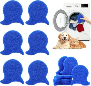 6 Pack Pet Hair Remover for Laundry,Reusable Dog & Cat Hair Remover for Laundry,Effectively Removes Pet Hair, Lint and Dander from Bedding and Clothing, Suitable for Washing Machines, Dryers