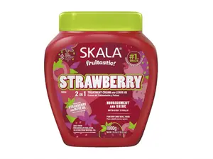 SKALA Fruitastic Strawberry 2-in-1 Haircare Treatment Cream & Leave-In Conditioner - Repair, Deep Hydration for Weak, Dull Hair, 35.2 oz