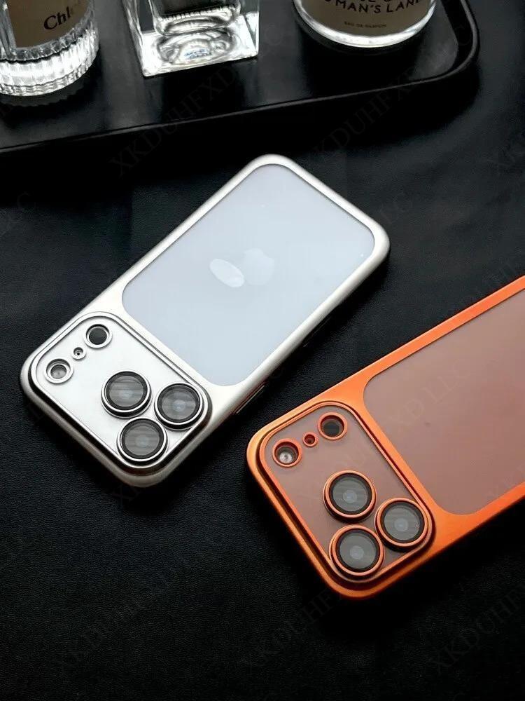UV Coating Nano Matte Translucent Hard PC Case for iPhone 17 Air 16 pro max cases 15 13 12 11 Pro Max Ultra Thin Plating Frosted Bumper Cover