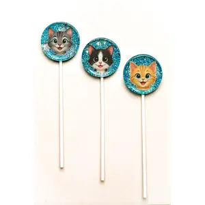Cat Lover Lollipops, Cat Face Lollipops, Pet Boutique Candy