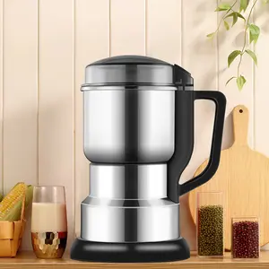 Grinder 300W Powerful Motor 10s Fast Grinding, Grain Mill For Beans Spices, Nuts, 4-blade Stainless Steel Electric Coffee Bean Grinder, 400g/400ml/14oz Deepen Grind Chamber, Wet&Dry Food Processor, Quickly Evenly Grinding, One-Button Control