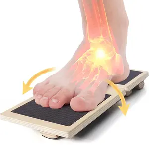 GearUP Depot Ankle Strengthener Exerciser for Sprained, Single Foot Balance Board, Non-Slip Wood Wobble Board.