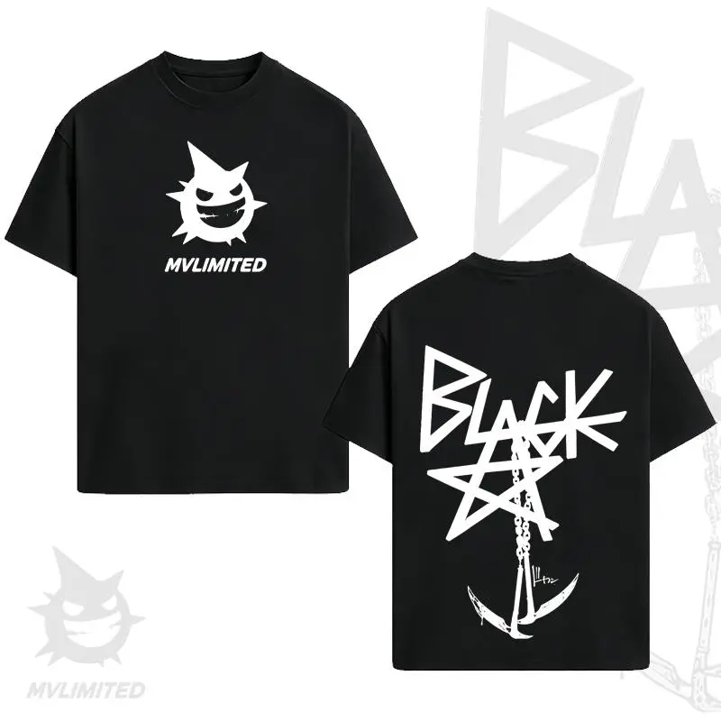 Valentine Shirts  Retro Vintage Blackstar X Chain Scythe - Soul Eater Anime Double Printed  Washed T-Shirt Unisex Mineral Anime Manga Wash Heavy Cotton T-Shirt, Gift For Anime Fan Lover, Vintage Washed Cotton Unisex Valentine Gift Heavy Cotton Men'S Short