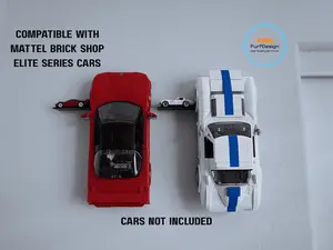 Wall Mount for Mattel Brick Shop Elite Series Cars