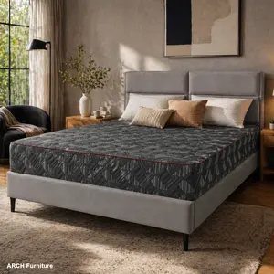 10-Inch Queen Size Mattress - Breathable, Sterilizing, High-Rebound Foam for Cloud-Like Comfort, Eco-Friendly Material, Stylish Design, Ideal for Bedroom Sleep Upgrade, Made in Japan