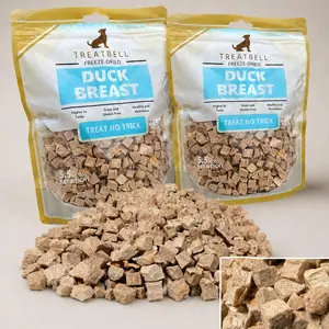 310g 100% Duck Breast Freeze-Dried 11oz/ 2 Pack , Healthy, Not Ground or Compressed, Grain-Free, High-Protein, Single-Ingredient Dog Treats , Cat Treats, Training Treats, Meal Topper, puppies and kittens friendly