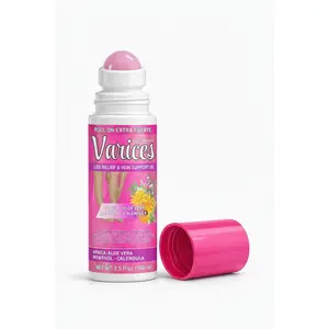 Varices Leg Relief Massage Oil Roll-On Extra Strength Vein Support and Circulation Formula for Tired Legs 100ml