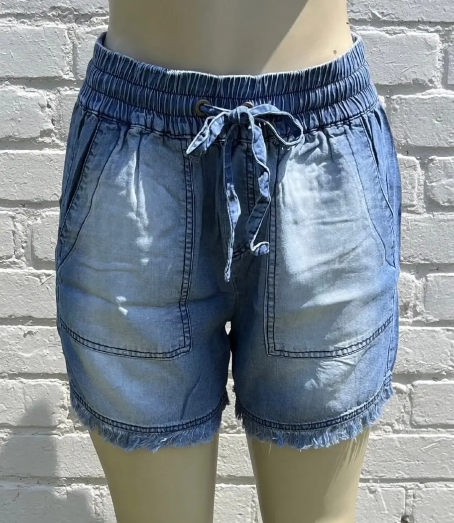 Chambray Shorts
