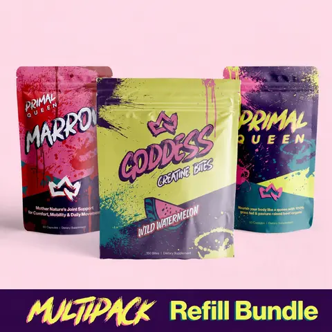Primal Queen Ultimate Goddess Refill Bundle | Beef Organs, Marrow, and Goddess Creatine Bites