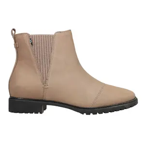 TOMS Womens Cleo Chelsea Casual Boots Ankle Low Heel 1-2" - Brown