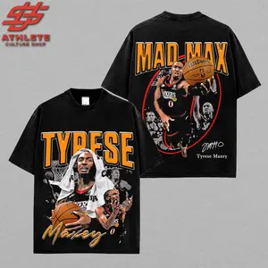 [Youth + Adult]'Mad Max' Tyrese Maxey For Sixers Nation High-Quality 100% Cotton T-Shirt (Made In US), Philadelphia Basketball Fans Hooper Shirt, Youth Size T-Shirt, Game Day Outfits, Gift For Basketball Youth & Adult Fans, Basketball Graphic Tee