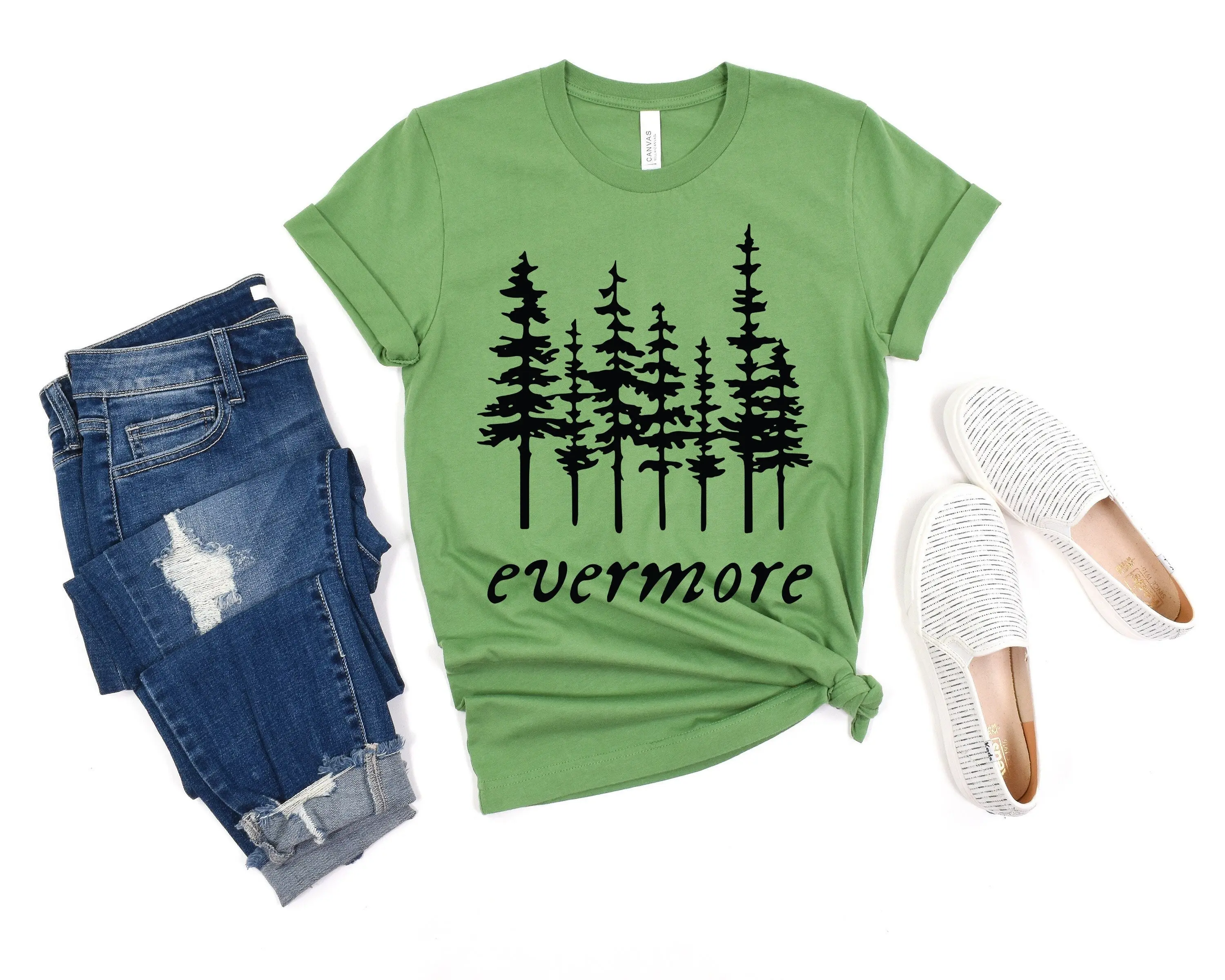 Evermore Shirt Pine Tree Shirt Taylor Shirt Taylor Gift Ts Merch Taylor Merch Taylor Fan Gift Concert Shirt Concert Gift Concert Te