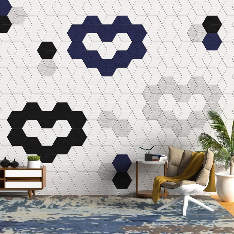 12-Piece Self-Adhesive Removable Wall Soundproof Foam Panels, High-Density Acoustic Insulation, Ideal for Home Theater and Studio, Flame Retardant Design