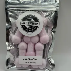 Soy Temptations Black Ice Scented Soy Shlong Wax Melts 1.5 oz Package